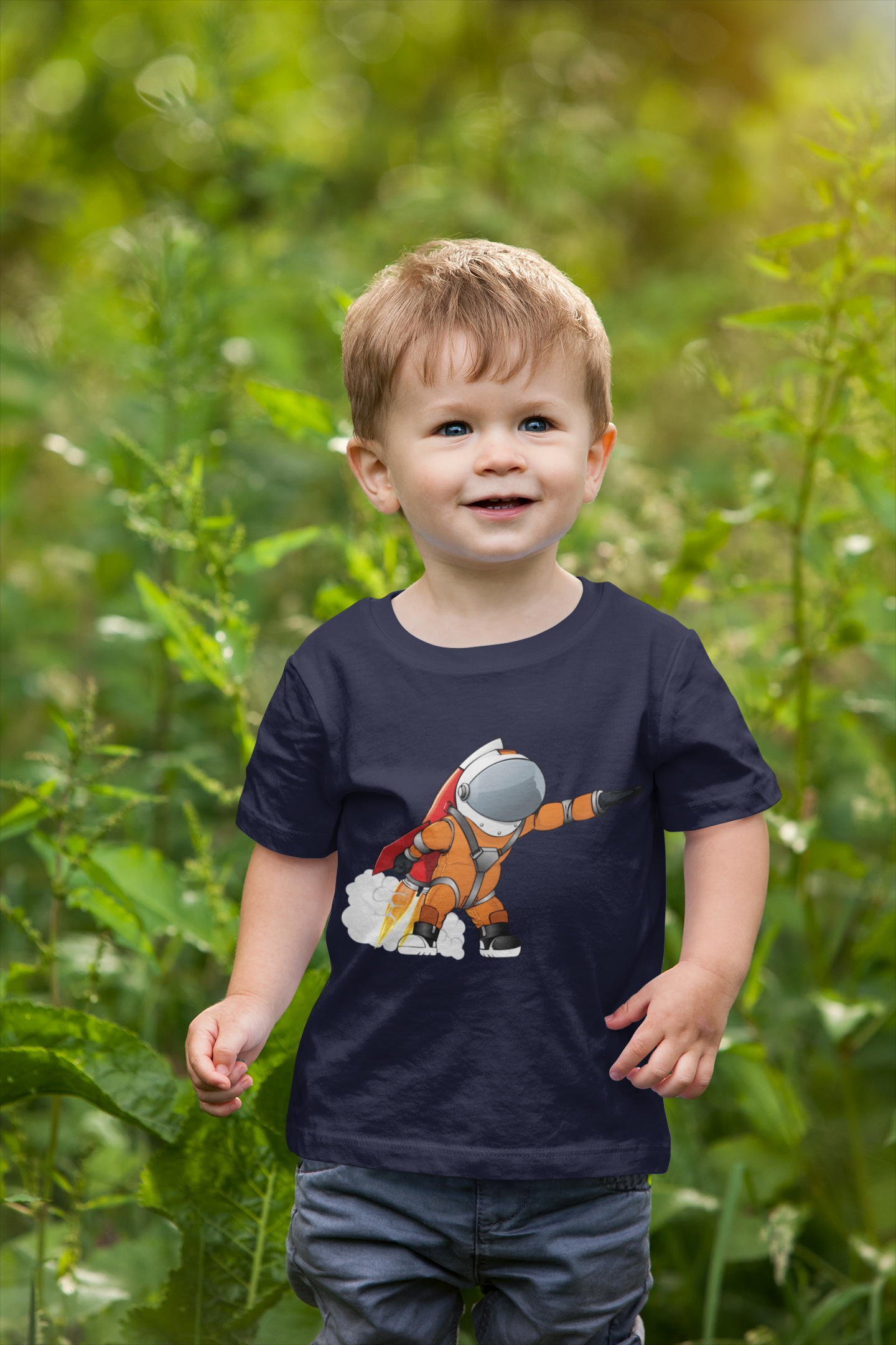 Future Astronaut Half Sleeves T-Shirt for Boy-FunkyTeesClub