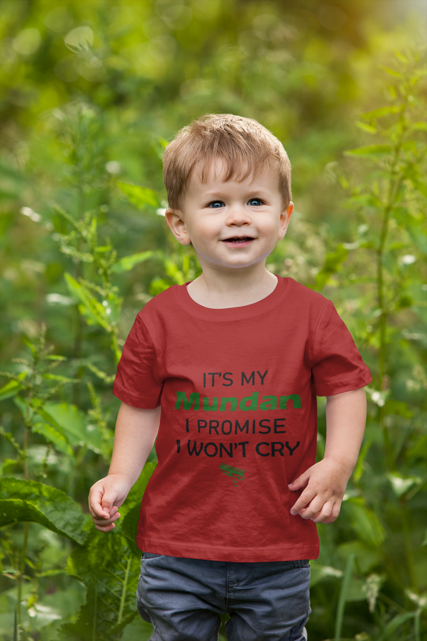 ITS MY MUNDUN I WONT CRY Half Sleeves T-Shirt for Boy-FunkyTeesClub