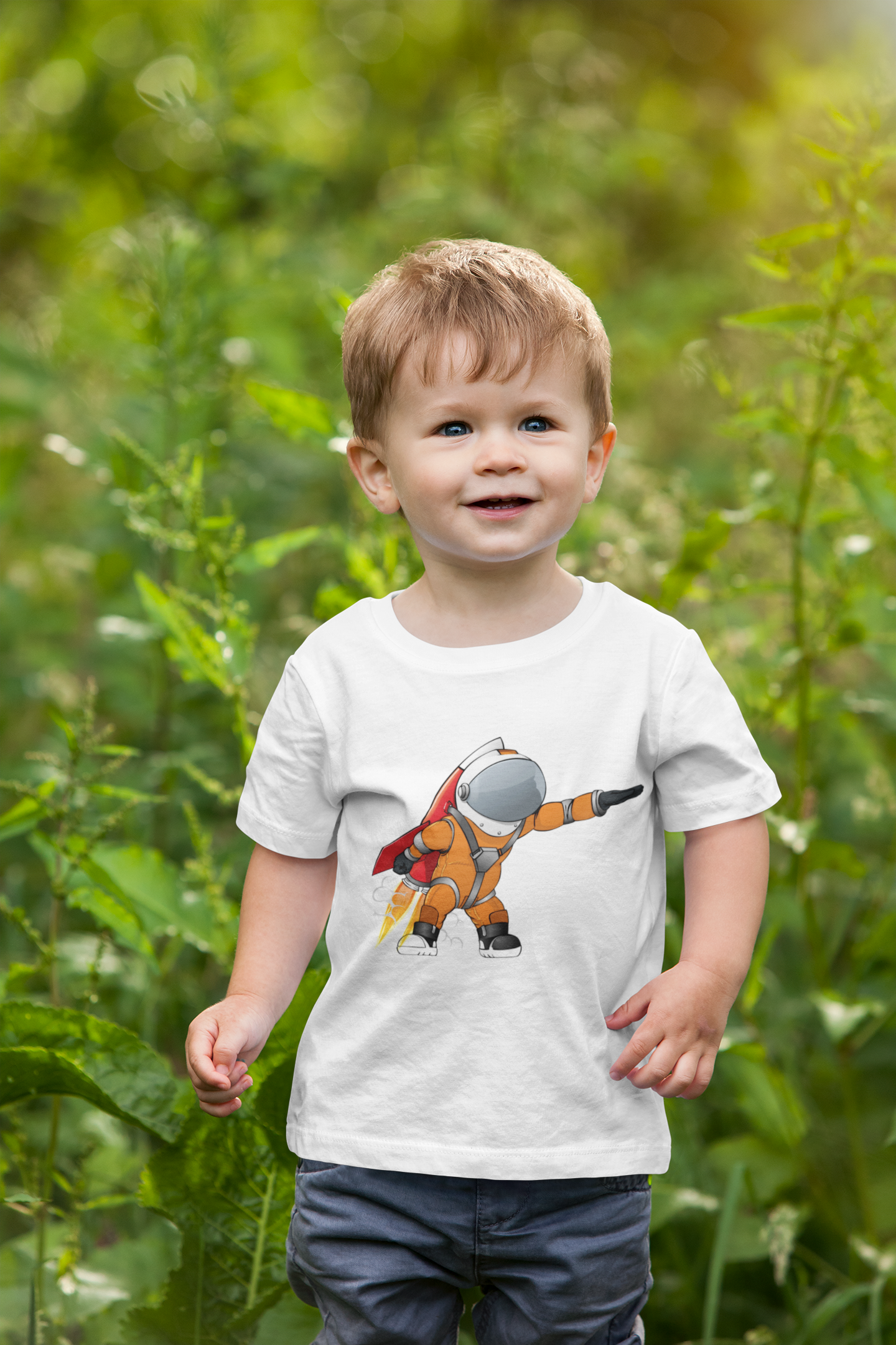 Future Astronaut Half Sleeves T-Shirt for Boy-FunkyTeesClub