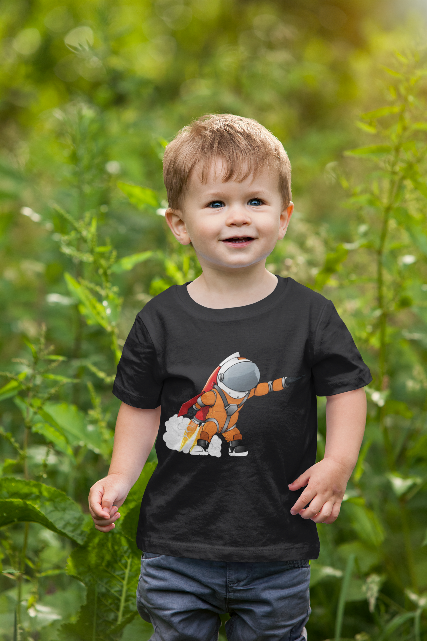 Future Astronaut Half Sleeves T-Shirt for Boy-FunkyTeesClub