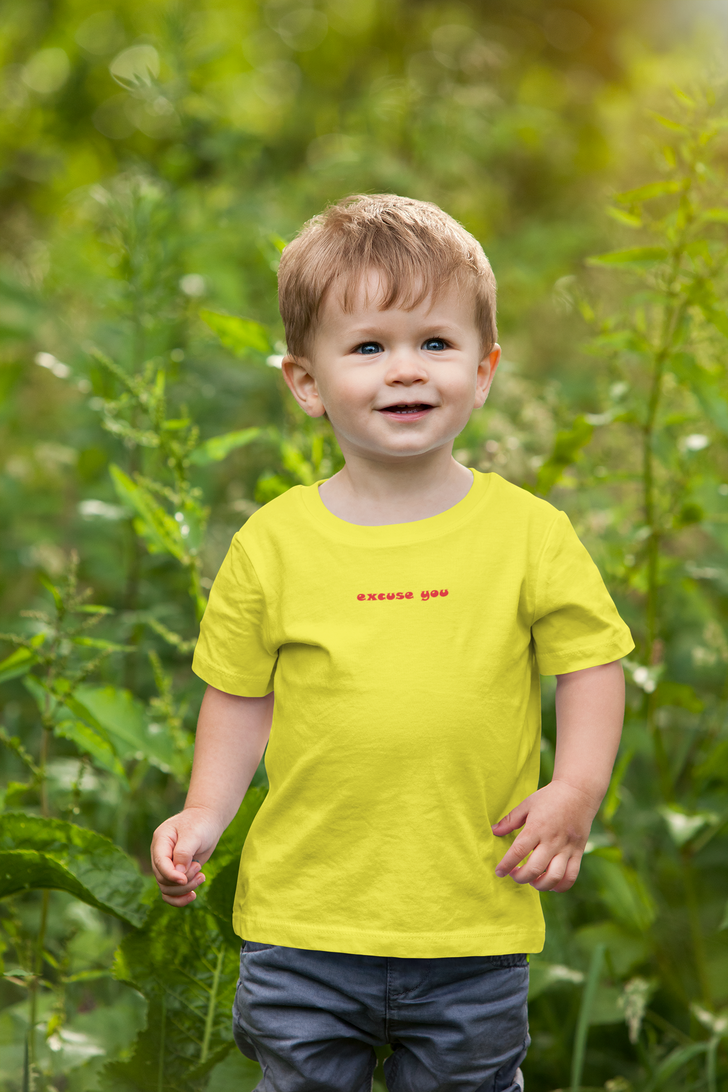 Excuse You Minimals Half Sleeves T-Shirt for Boy-FunkyTeesClub