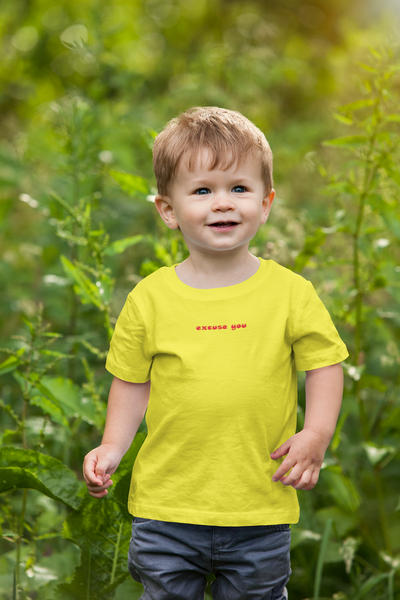 Excuse You Minimals Half Sleeves T-Shirt for Boy-FunkyTeesClub