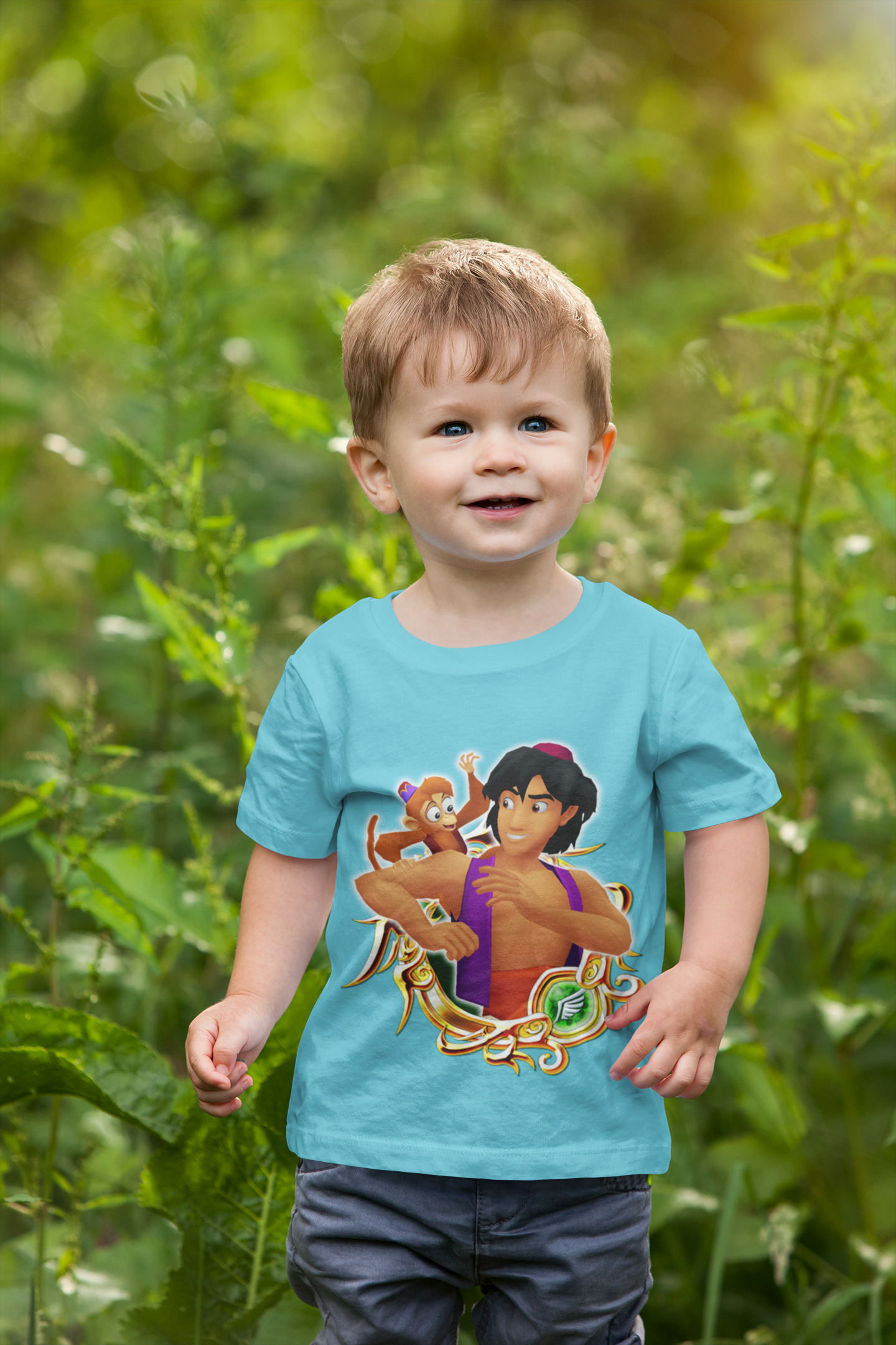 Cute Cartoon Half Sleeves T-Shirt for Boy-FunkyTeesClub