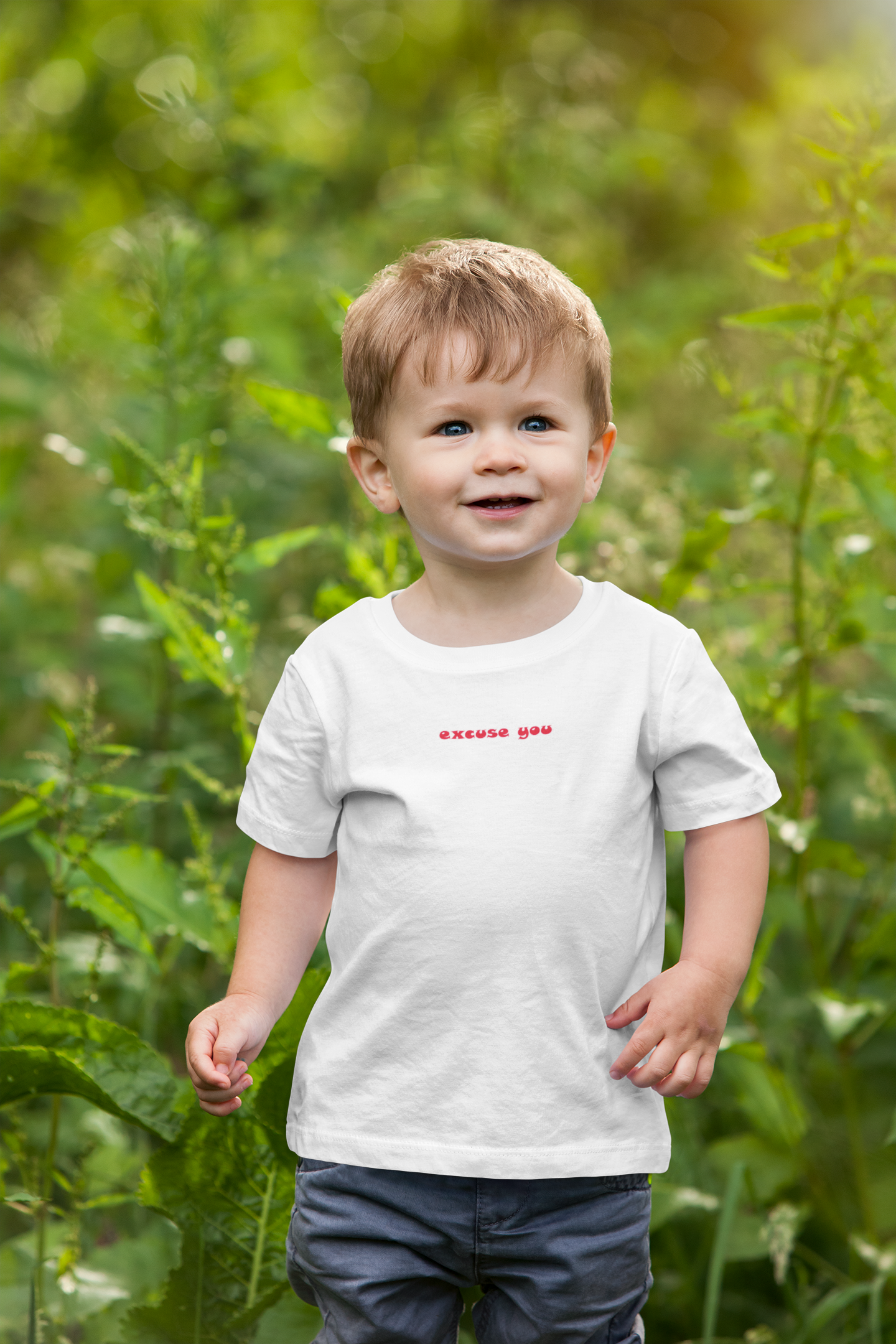 Excuse You Minimals Half Sleeves T-Shirt for Boy-FunkyTeesClub