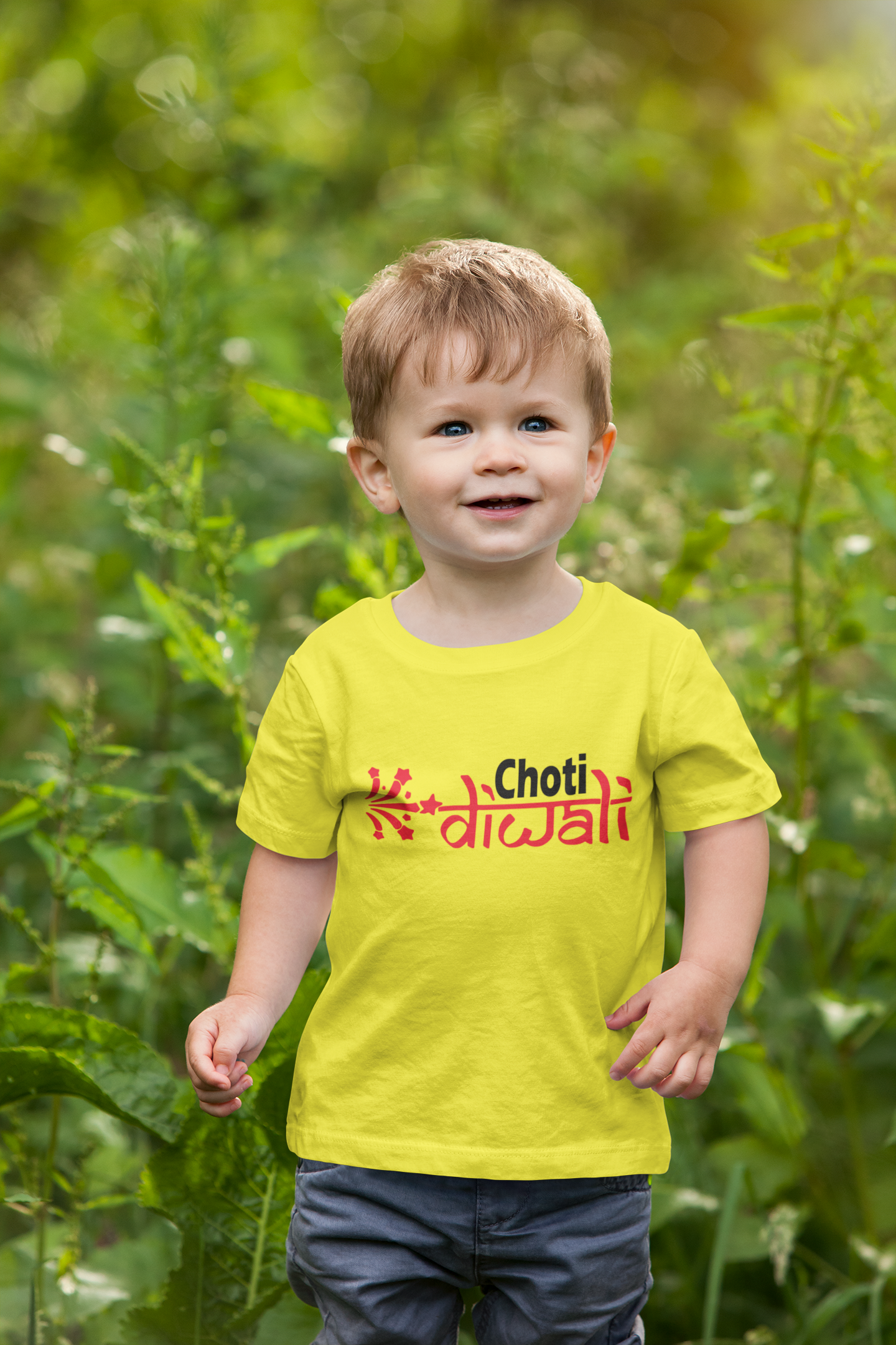 Choti Diwali Half Sleeves T-Shirt for Boy-FunkyTeesClub