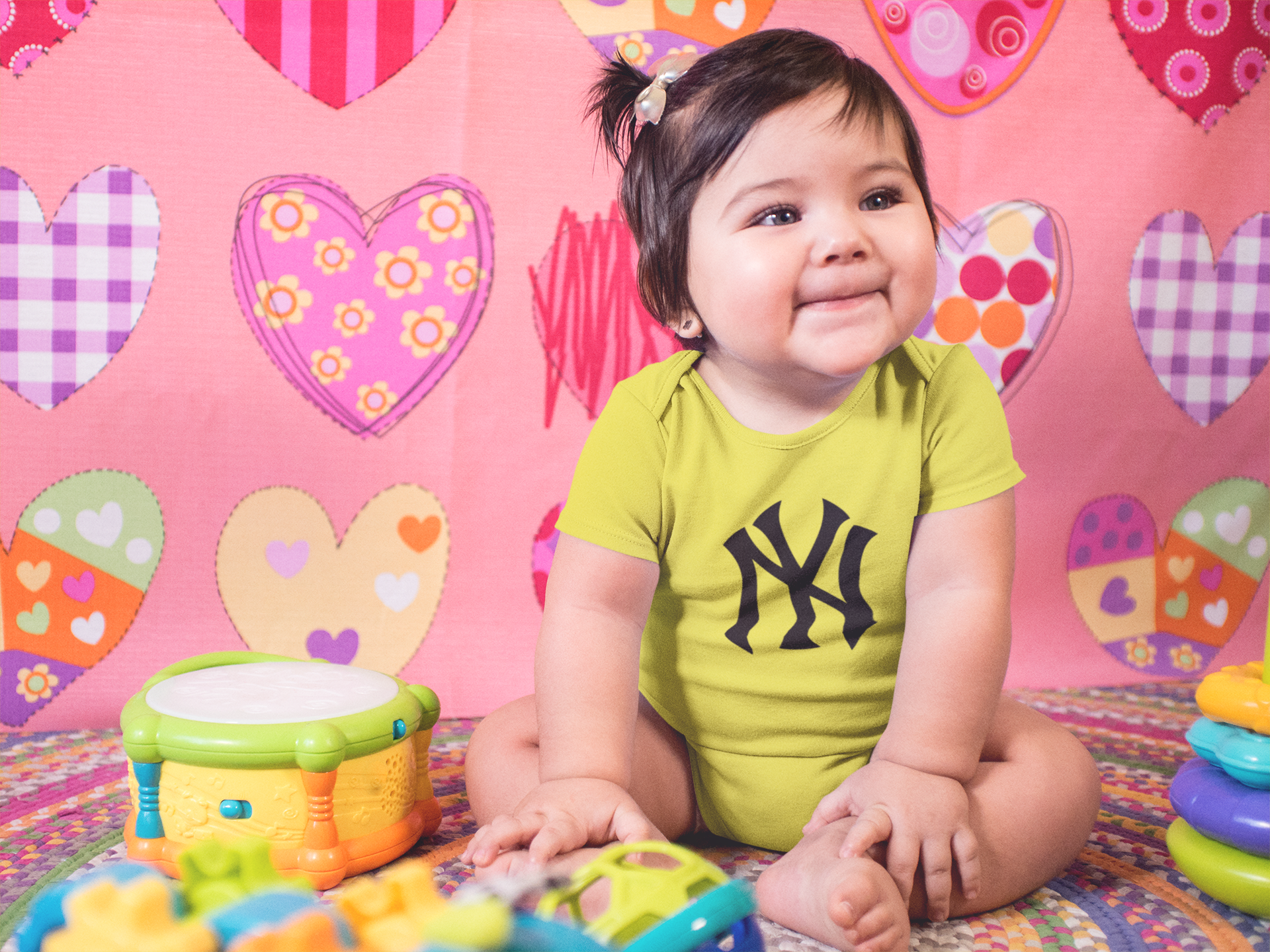 New York Yankees Rompers for Baby Girl- FunkyTeesClub