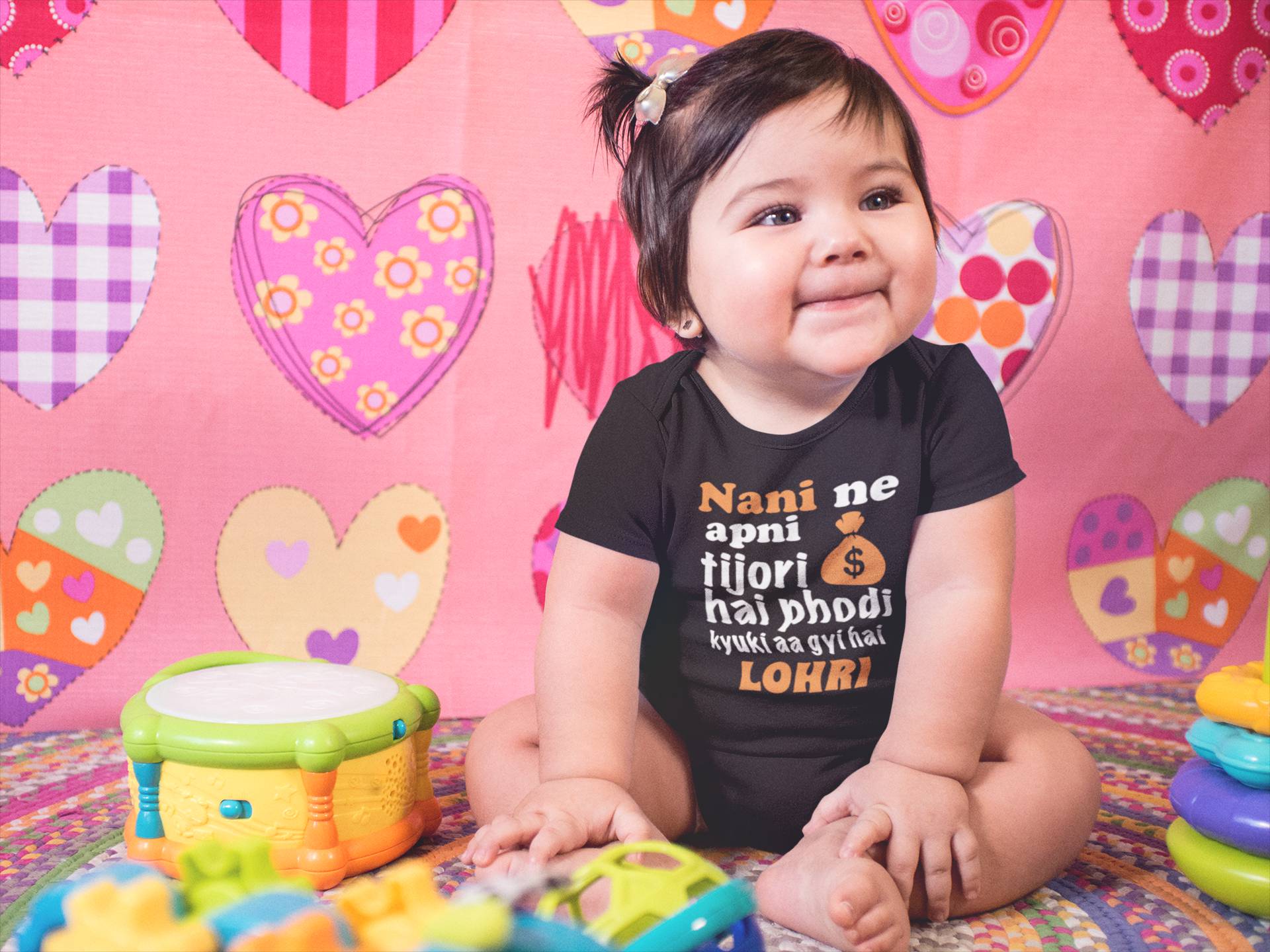 Nani Ki Tijori Lohri Rompers for Baby Girl- FunkyTeesClub
