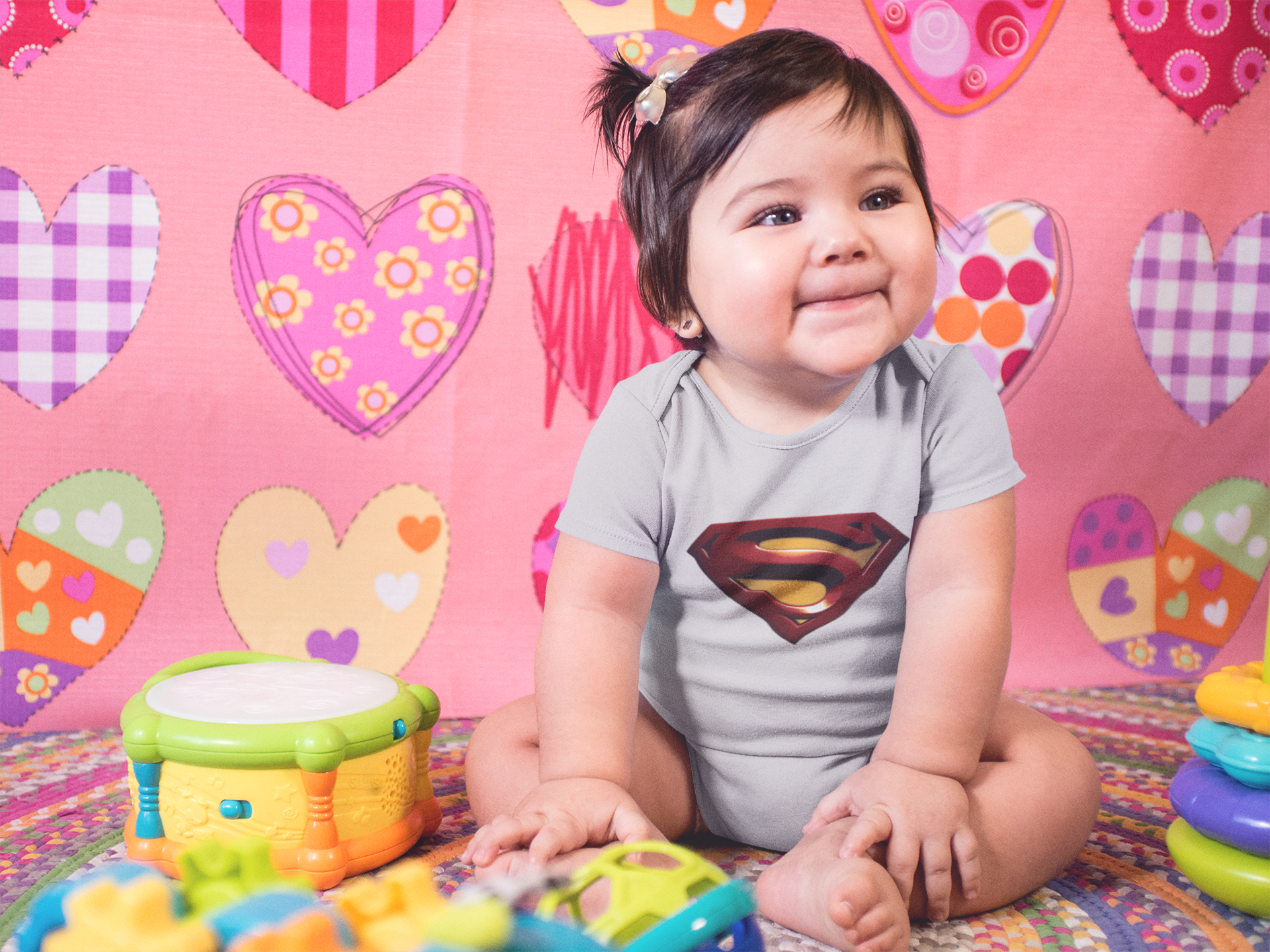 Superhero Cartoon Rompers for Baby Girl- FunkyTeesClub