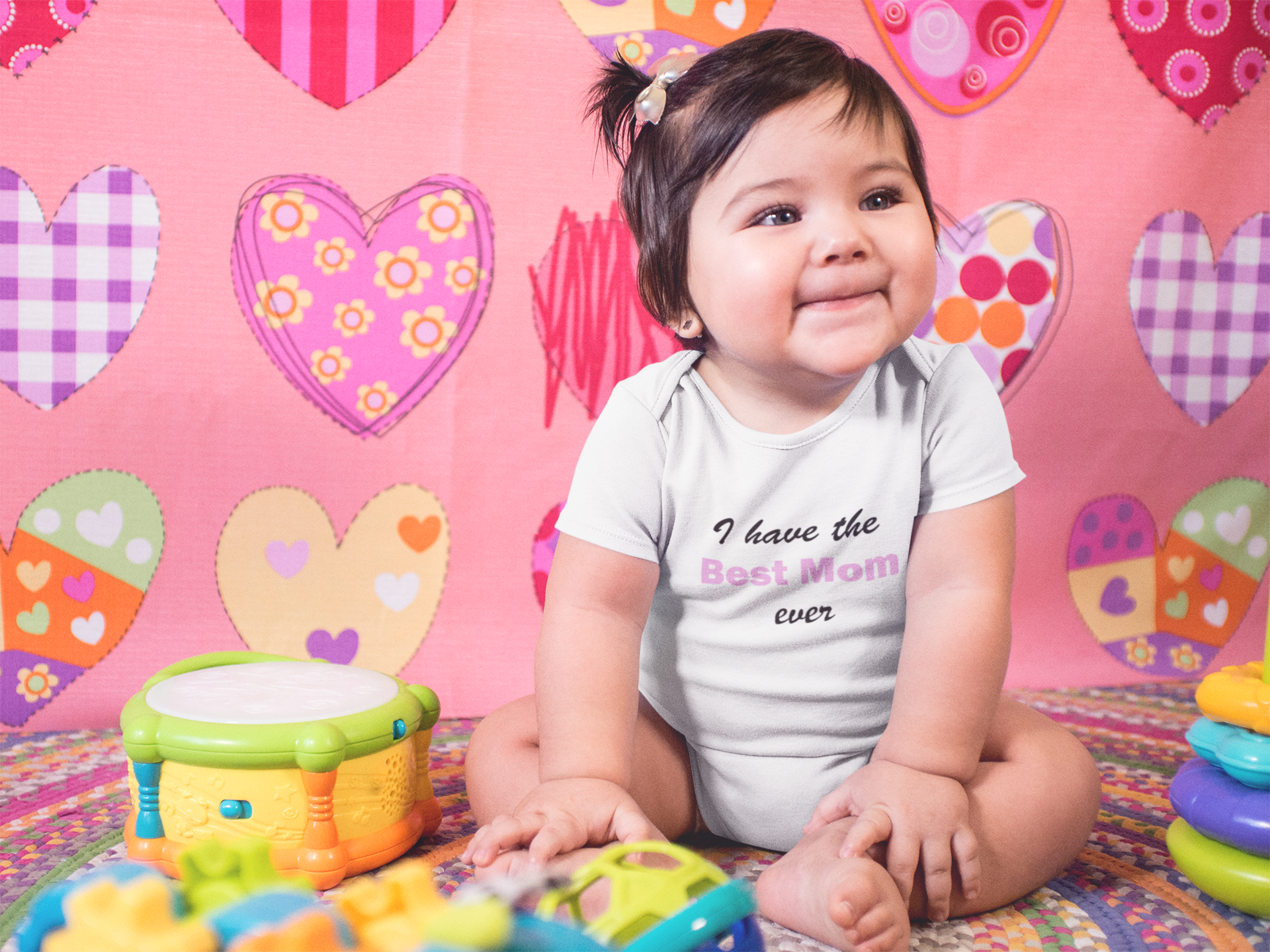I Have Best Mom Ever Rompers for Baby Girl- FunkyTeesClub