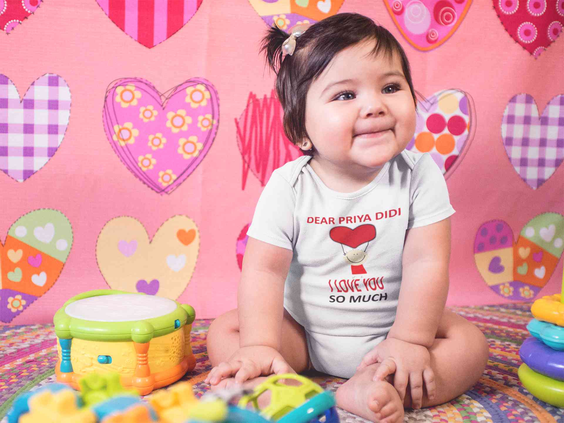 Custom Name I love My Didi So Much Rompers for Baby Girl- FunkyTeesClub