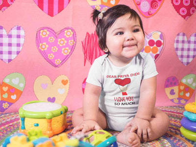 Custom Name I love My Didi So Much Rompers for Baby Girl- FunkyTeesClub