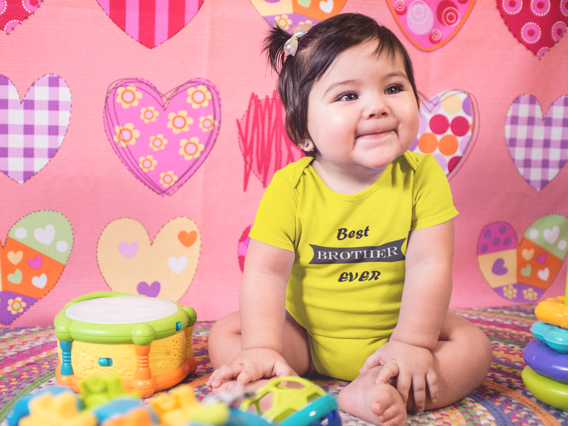 Best Brother Ever Rompers for Baby Girl - FunkyTeesClub
