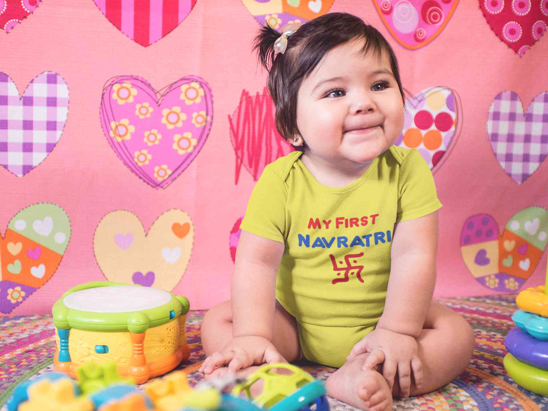 My First Navratri Rompers for Baby Girl- FunkyTeesClub