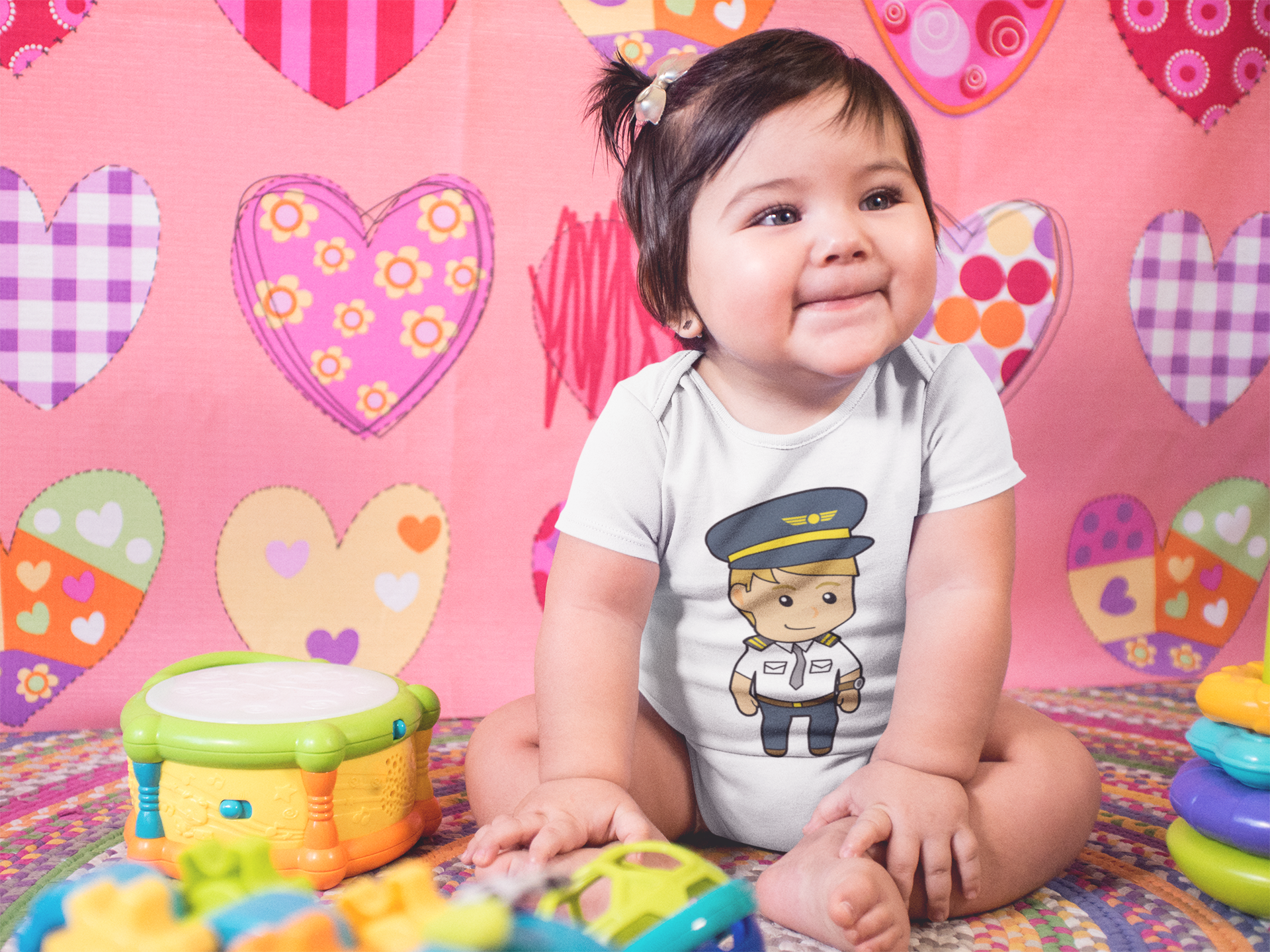 Future Pilot Rompers for Baby Girl- FunkyTeesClub