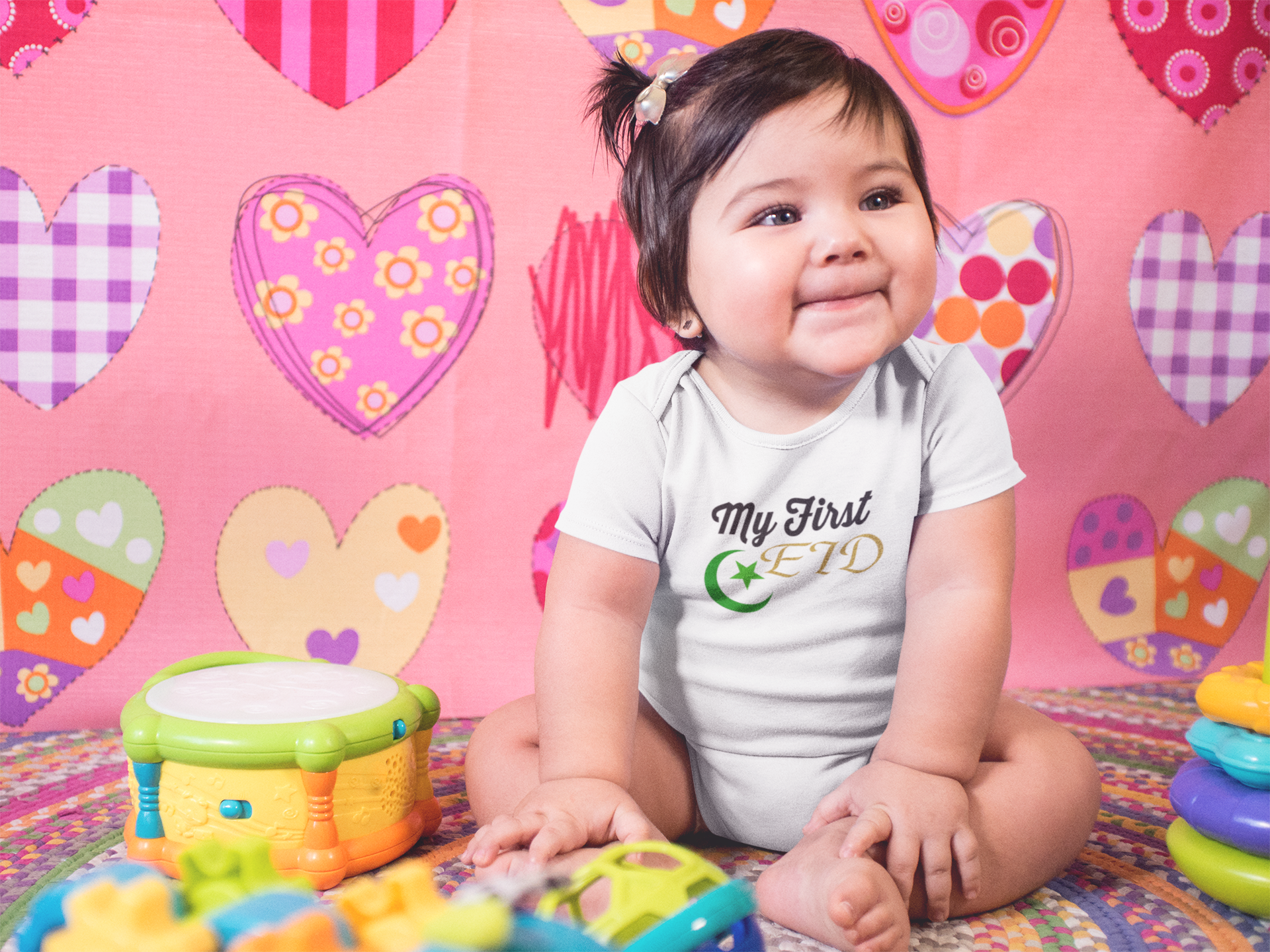 My 1st Eid Rompers for Baby Girl- FunkyTeesClub