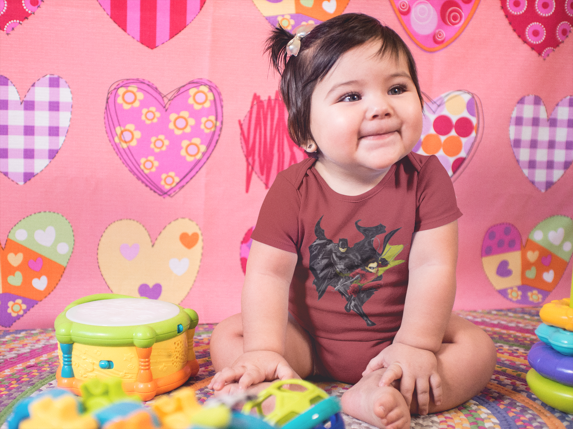 Superhero Cartoon Rompers for Baby Girl- FunkyTeesClub
