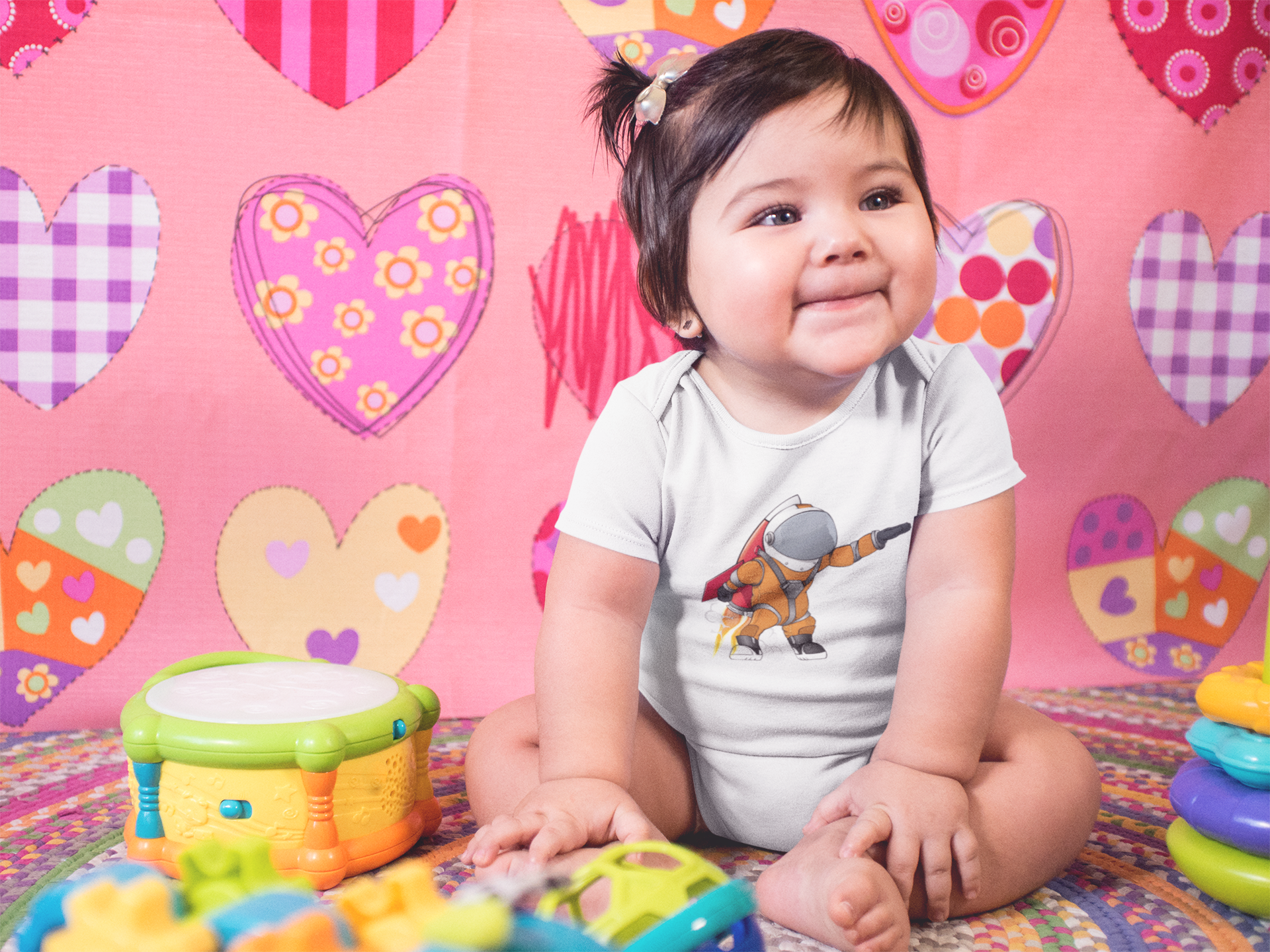 Future Astronaut Rompers for Baby Girl- FunkyTeesClub