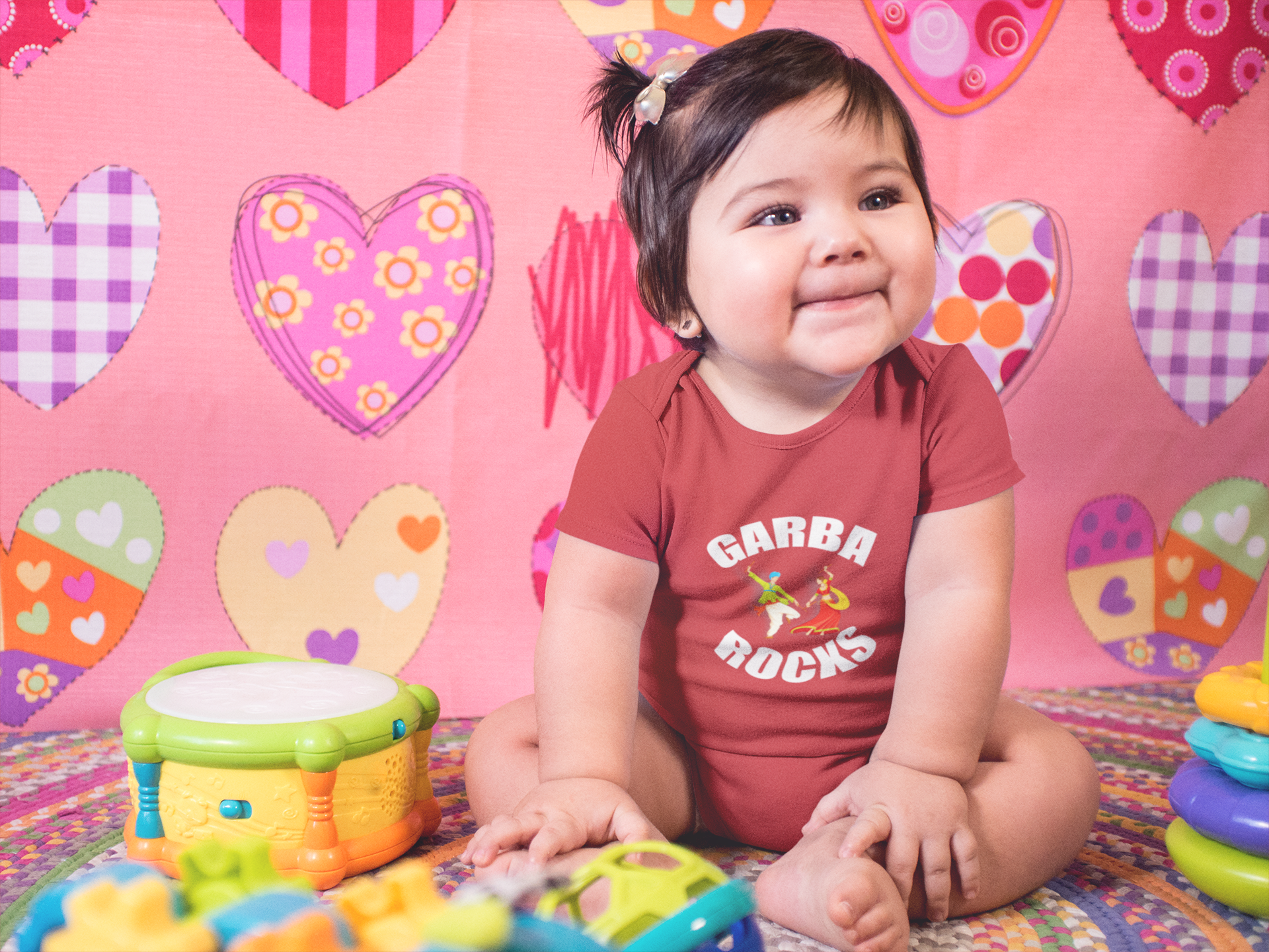 Garbha Rocks Rompers for Baby Girl- FunkyTeesClub
