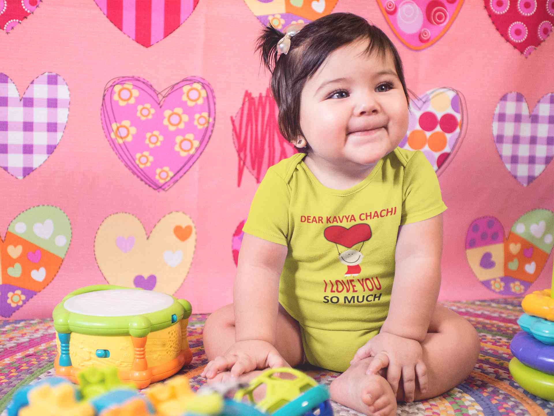 Custom Name I love My Chachi So Much Rompers for Baby Girl- FunkyTeesClub