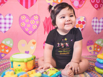 Custom Name Kai Po Che Makar Sankranti Rompers for Baby Girl- FunkyTeesClub