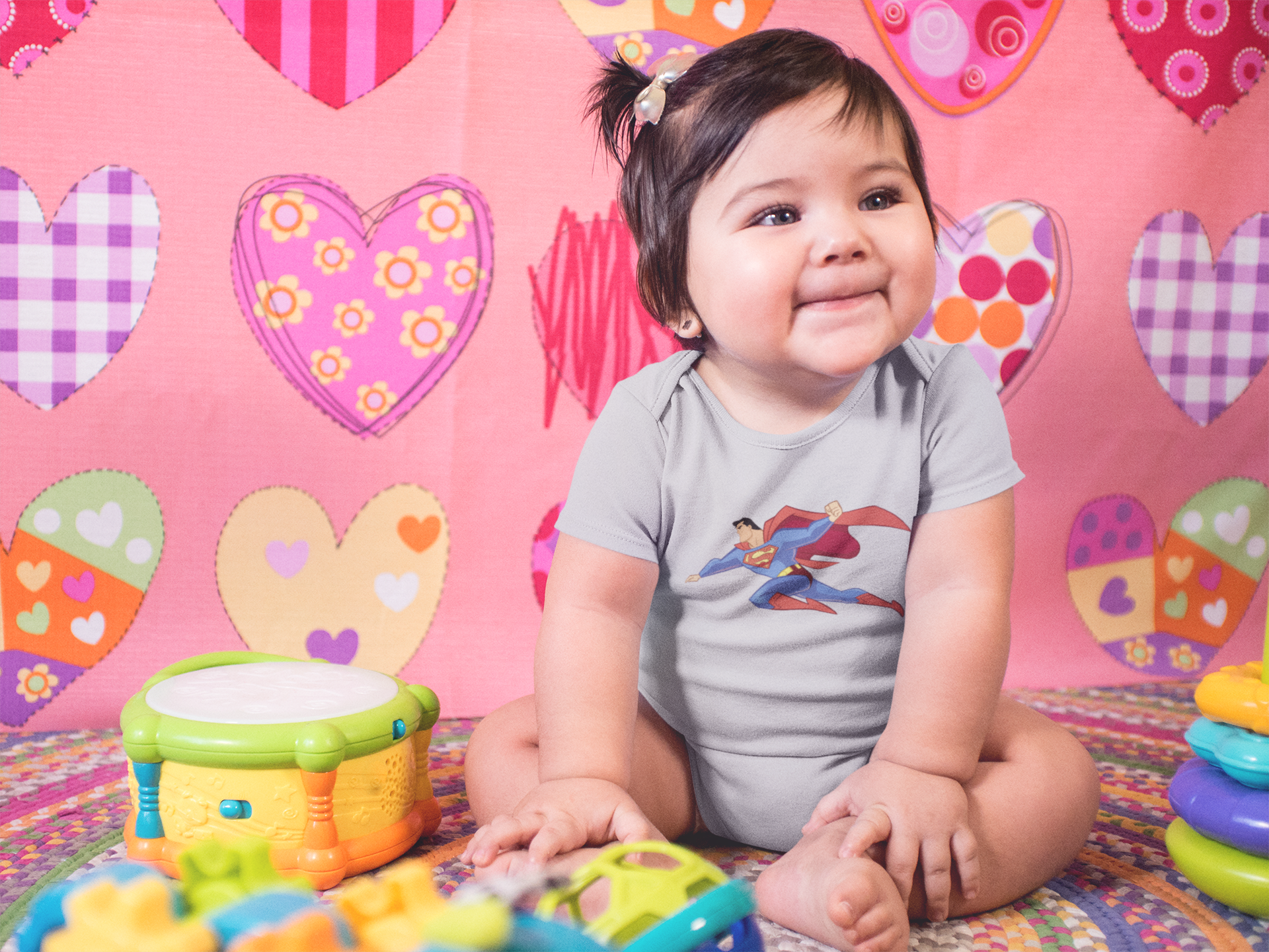 Superhero Cartoon Rompers for Baby Girl- FunkyTeesClub