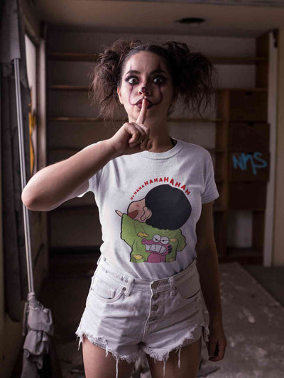 Hahaha Women Half Sleeves T-shirt- FunkyTeesClub