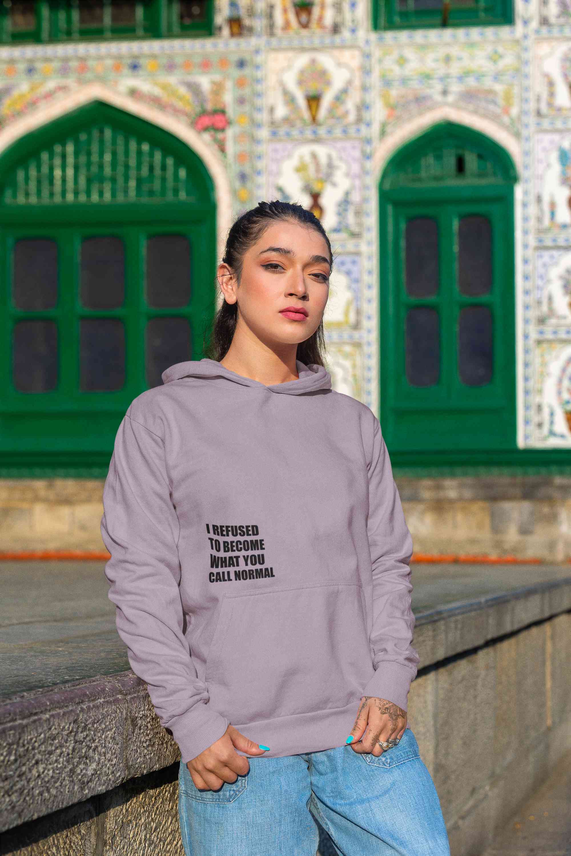 I Refused You To Become What You Will Call Normal Hoodies for Women-FunkyTeesClub