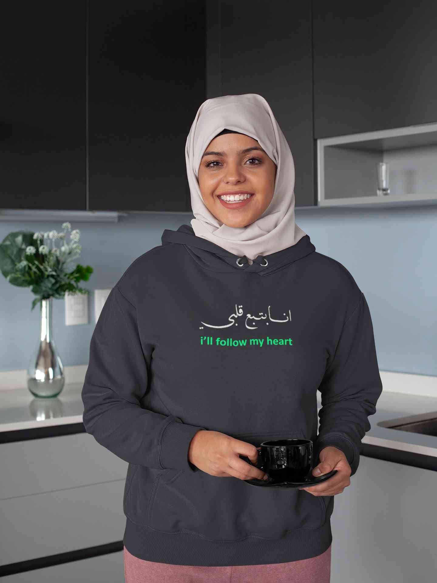 I Will Follow My Heart Hoodies for Women-FunkyTeesClub