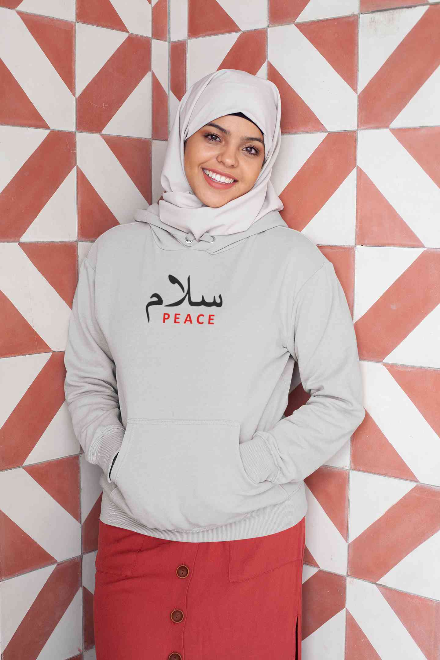 Salam Urdu Font Hoodies for Women-FunkyTeesClub