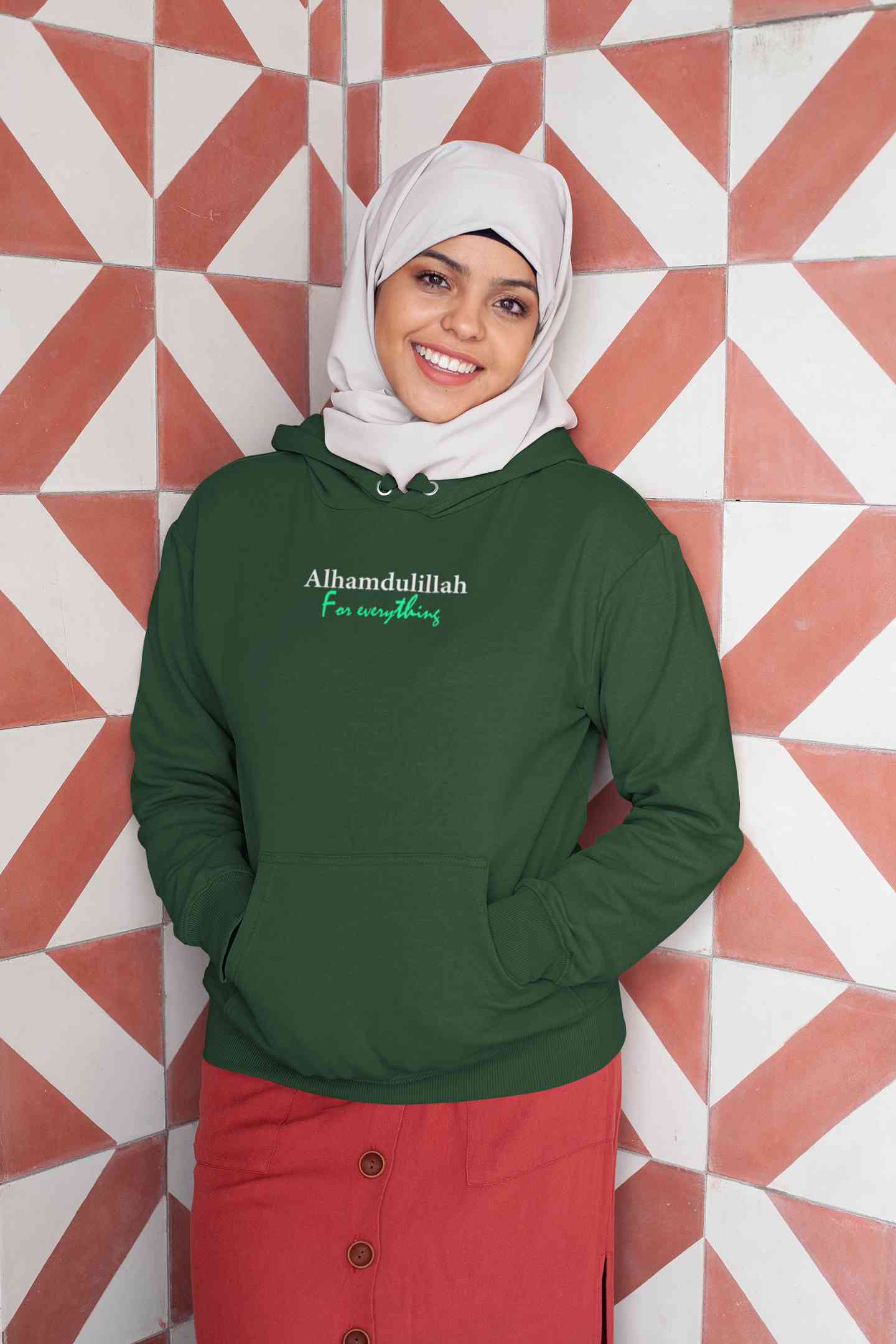 Alhamdulillah Hoodies for Women-FunkyTeesClub