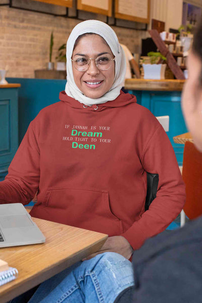 Islam Is My Deen Jannah Is My Dream Hoodies for Women-FunkyTeesClub