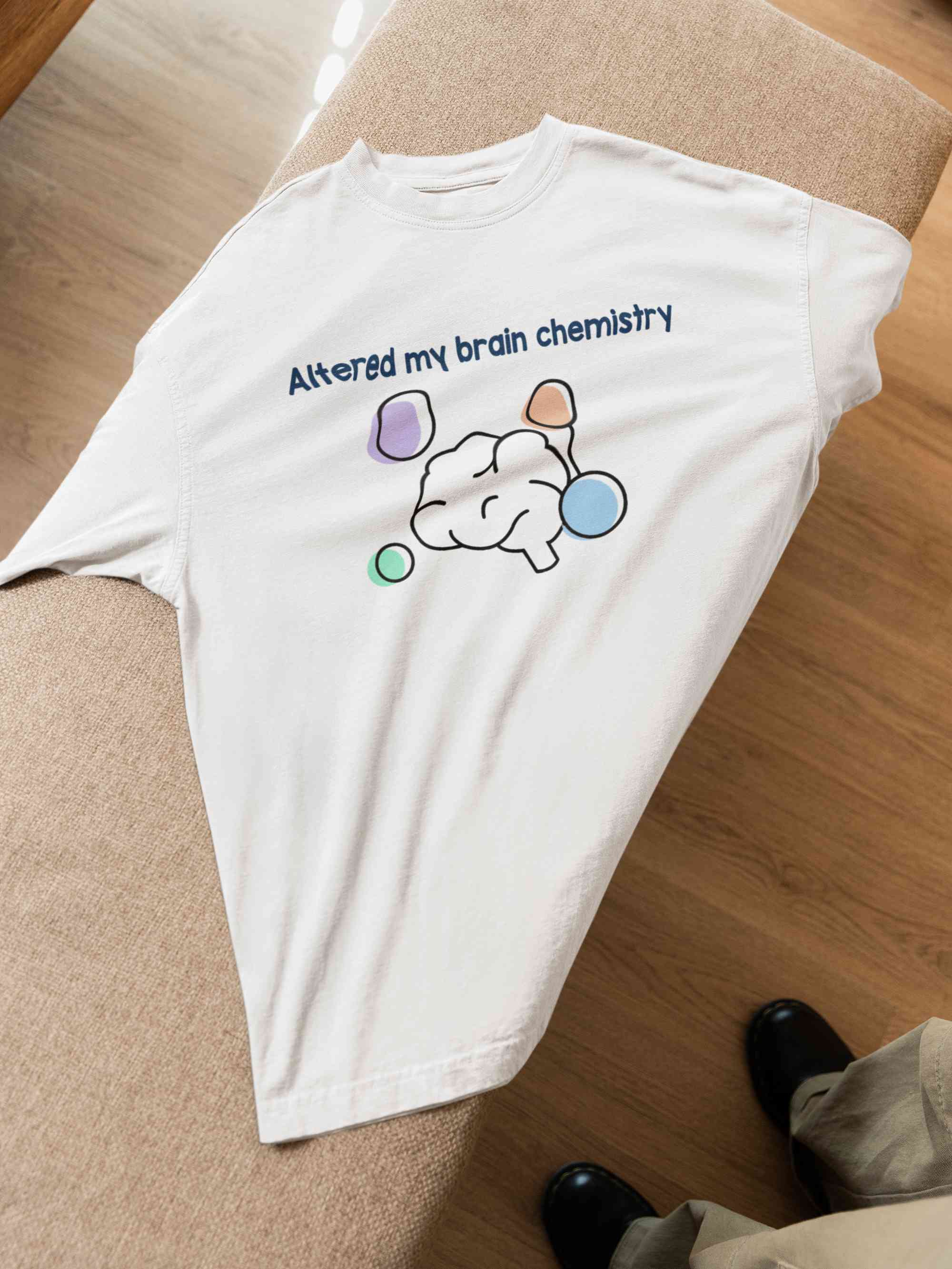 Brain Chemistry Mens Half Sleeves T-shirt- FunkyTeesClub