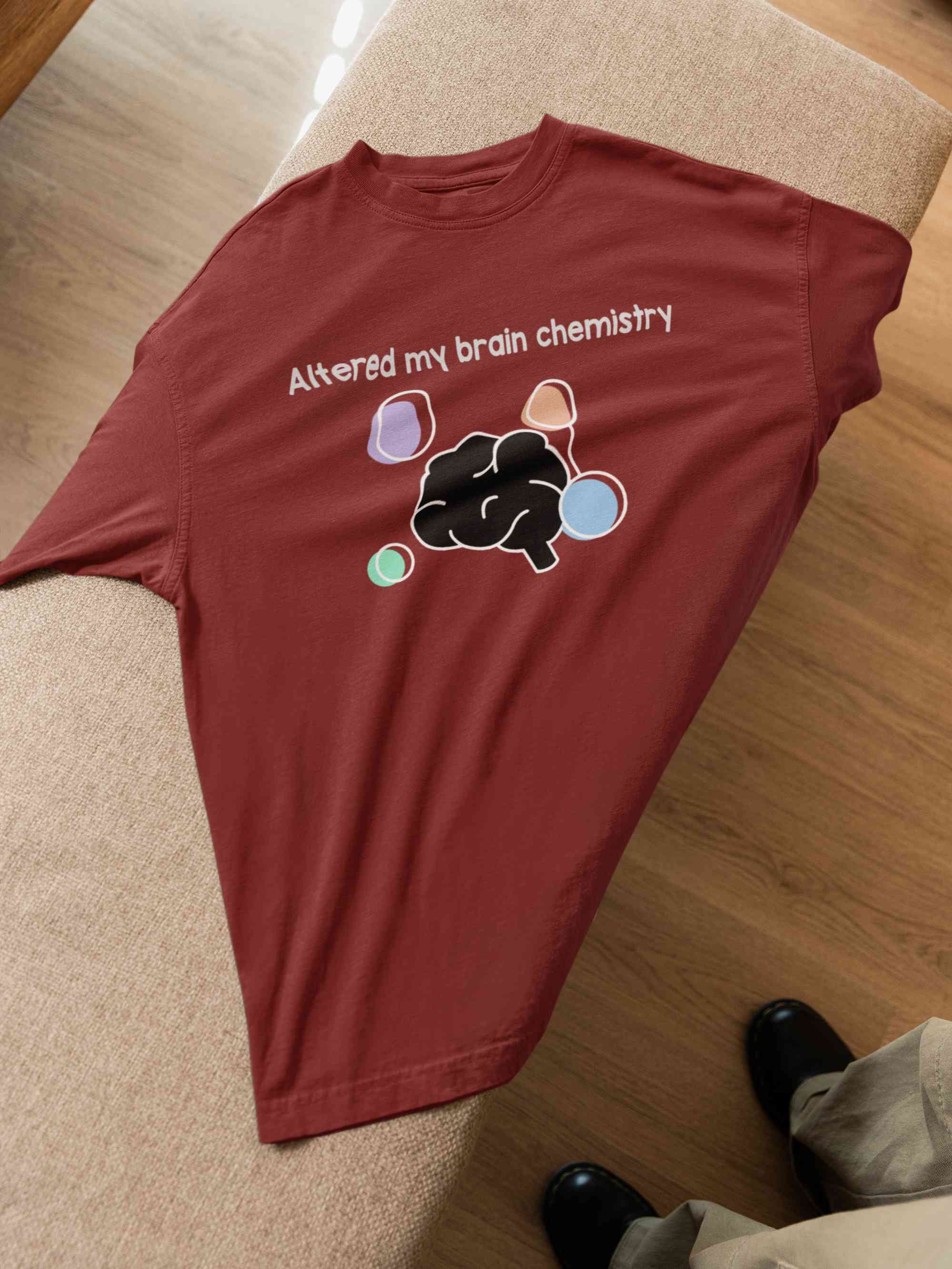 Brain Chemistry Mens Half Sleeves T-shirt- FunkyTeesClub