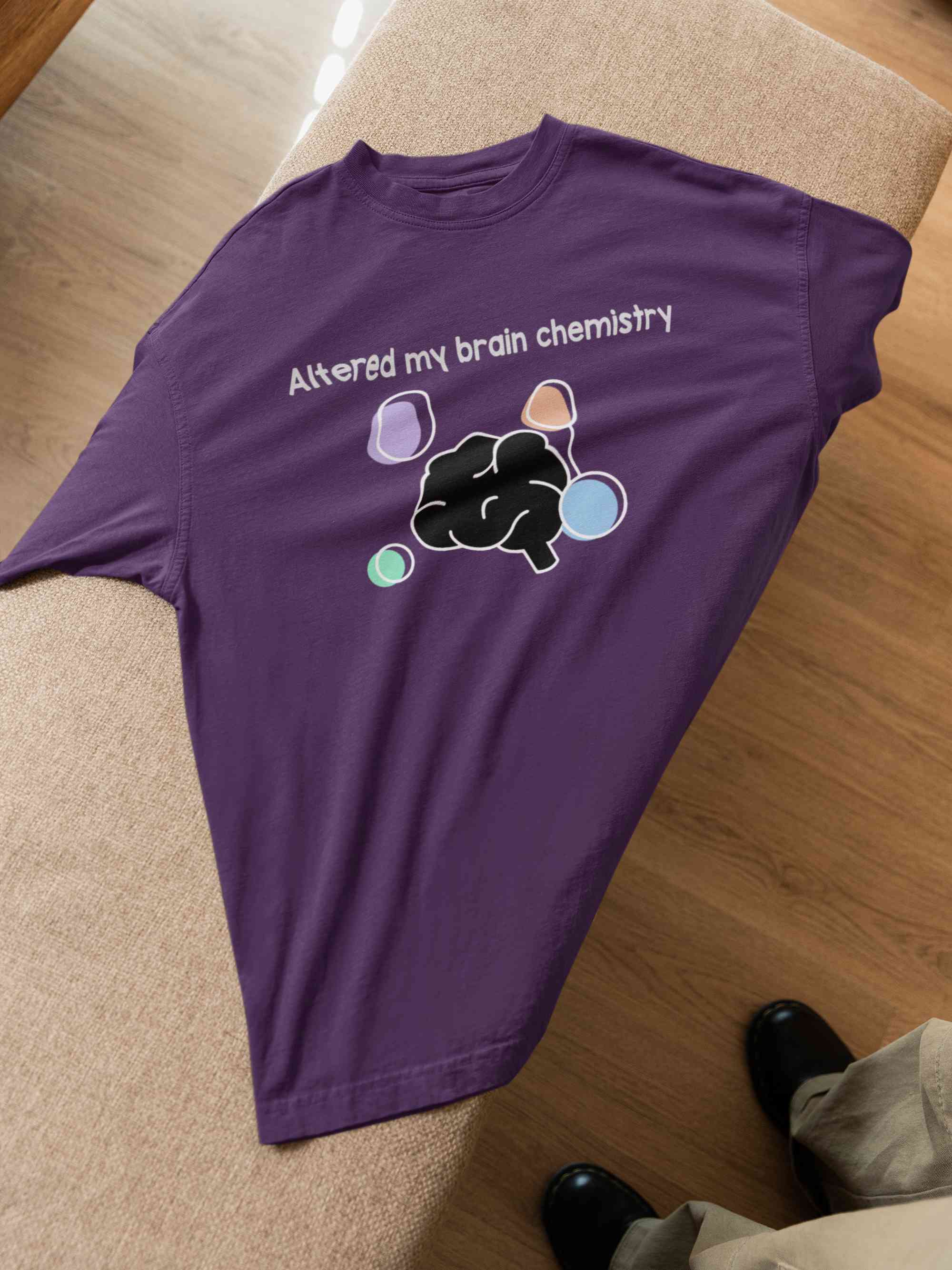 Brain Chemistry Mens Half Sleeves T-shirt- FunkyTeesClub