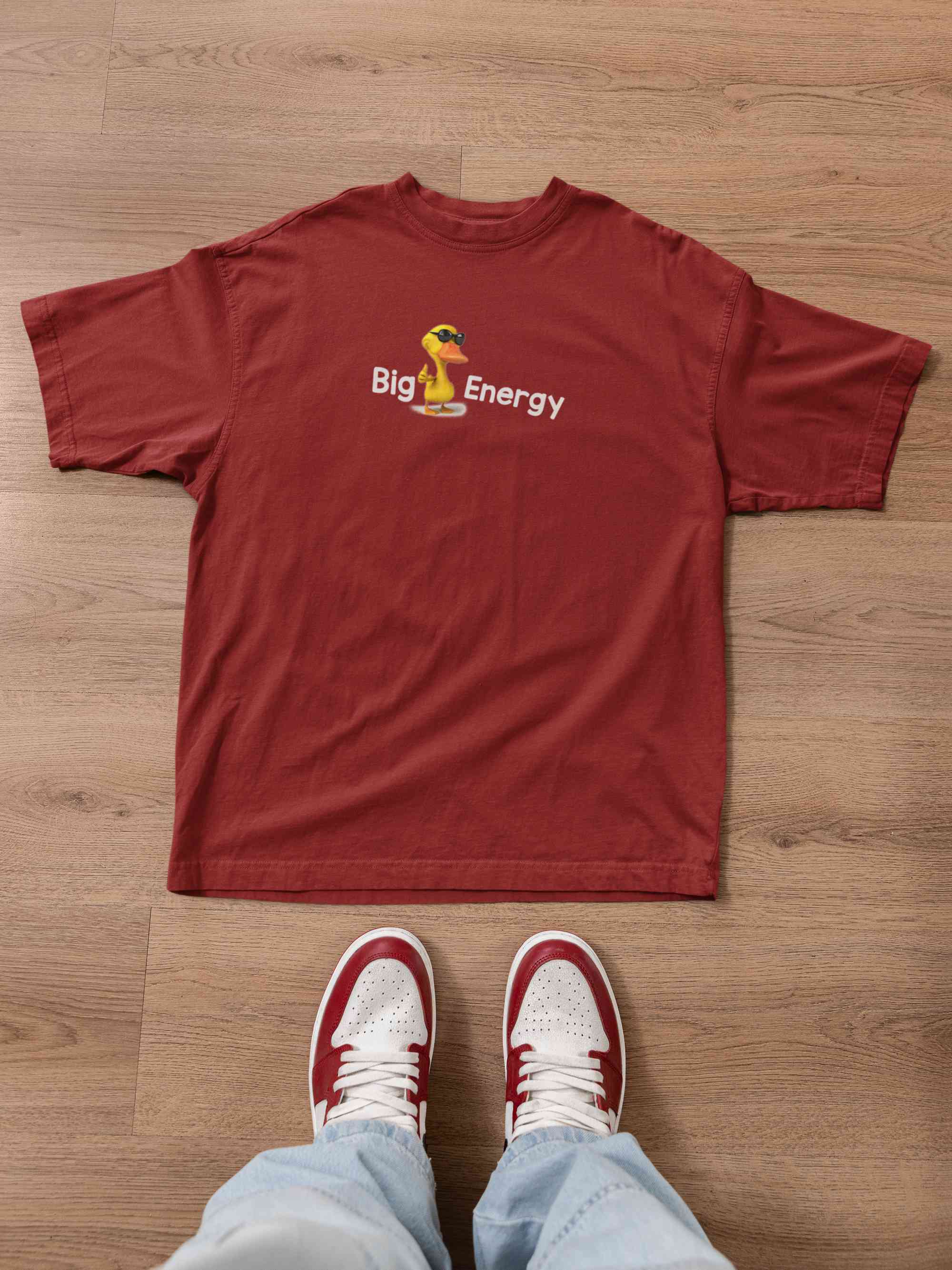 Big Duck Energy Mens Half Sleeves T-shirt- FunkyTeesClub