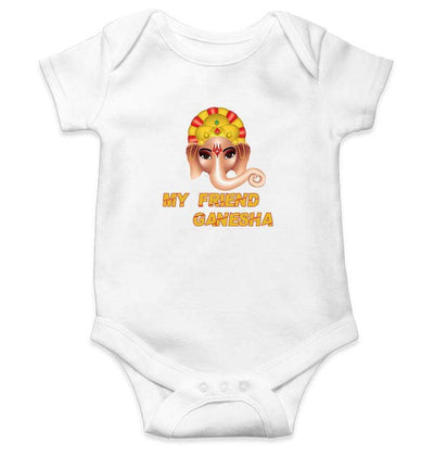 My Friend Ganesha Rompers for Baby Boy- FunkyTradition FunkyTradition
