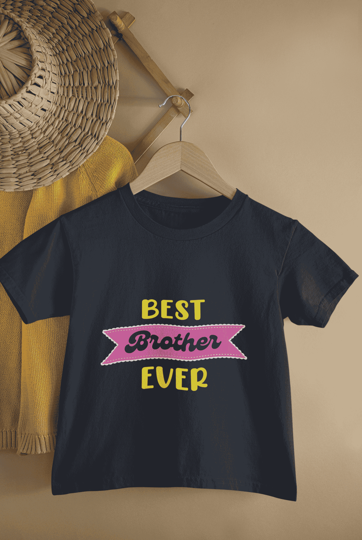 Best Brother Ever Rakshabandhan Half Sleeves T-Shirt for Boys -FunkyTeesClub