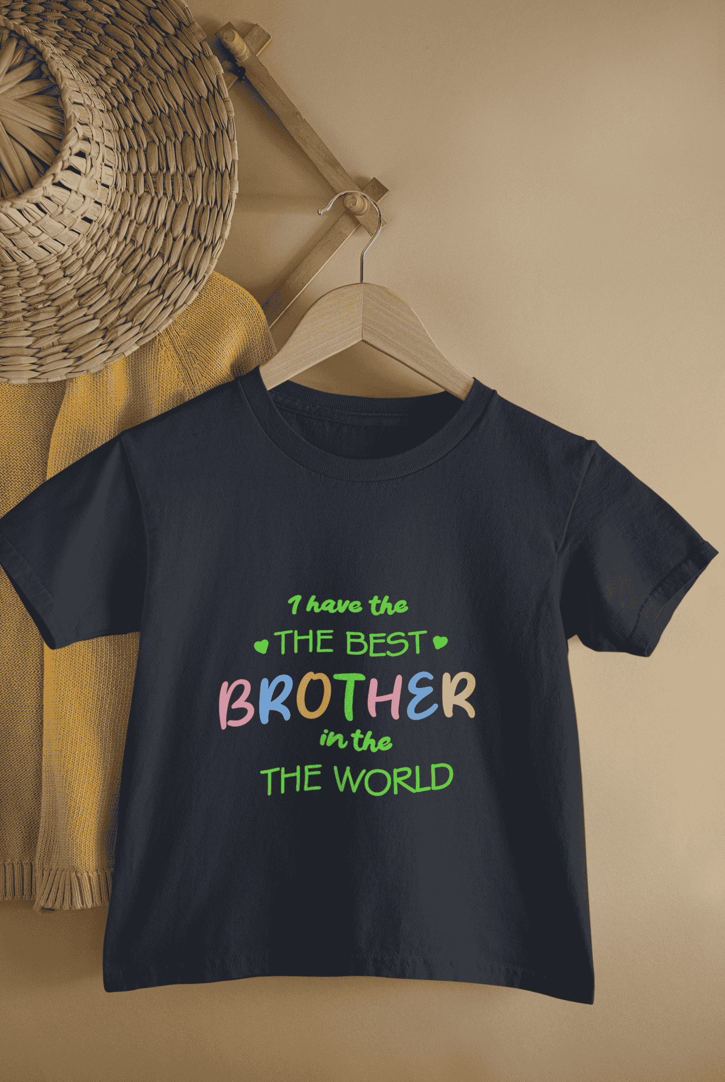 I Have The Best Brother In The World Rakshabandhan Half Sleeves T-Shirt For Girls -FunkyTeesClub