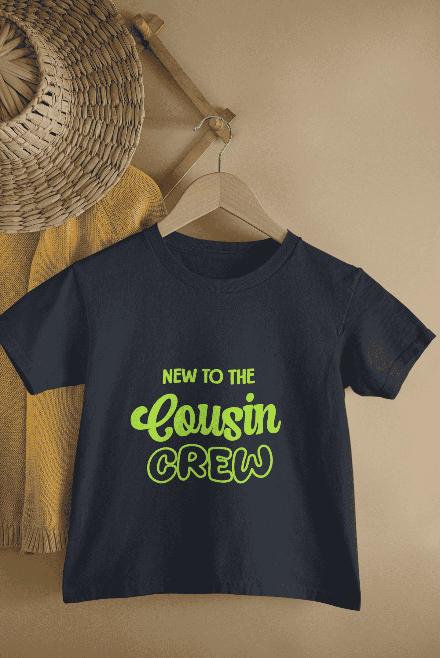 New To Cousin Crew Rakshabandhan Half Sleeves T-Shirt for Boys -FunkyTeesClub