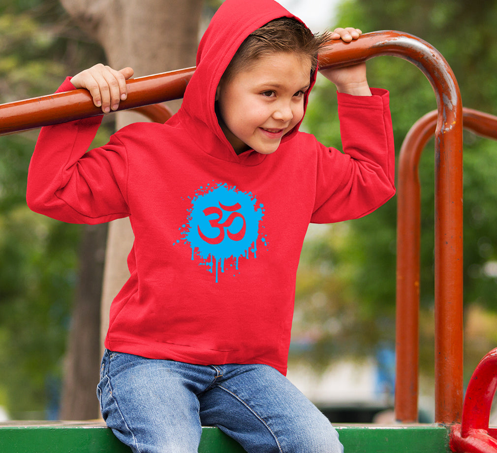 Hindi Om Boy Hoodies-FunkyTeesClub