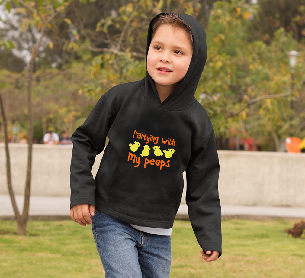 Partying With My Peeps Boy Hoodies-FunkyTeesClub