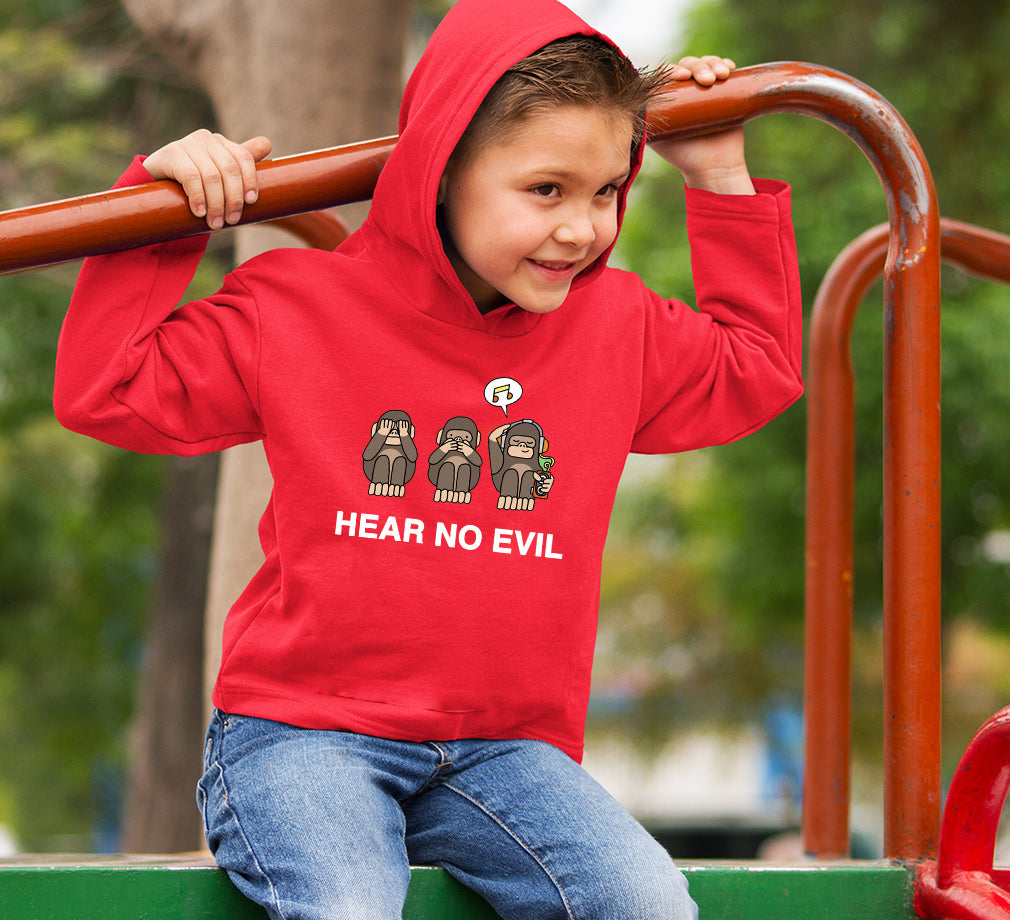Hear no evil Boy Hoodies-FunkyTeesClub