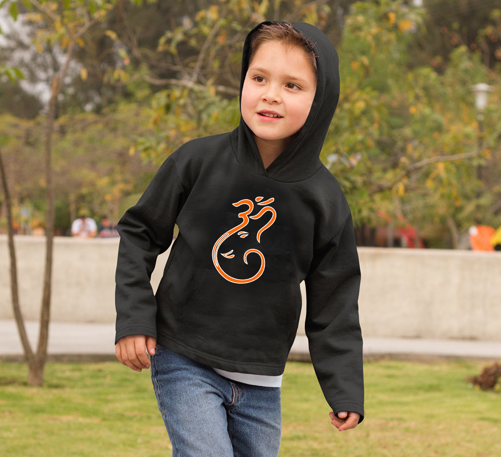 Om Ganesh Boy Hoodies-FunkyTeesClub