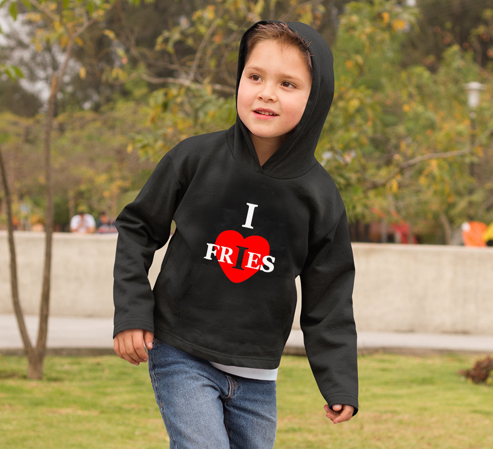 I Love Fries Boy Hoodies-FunkyTeesClub