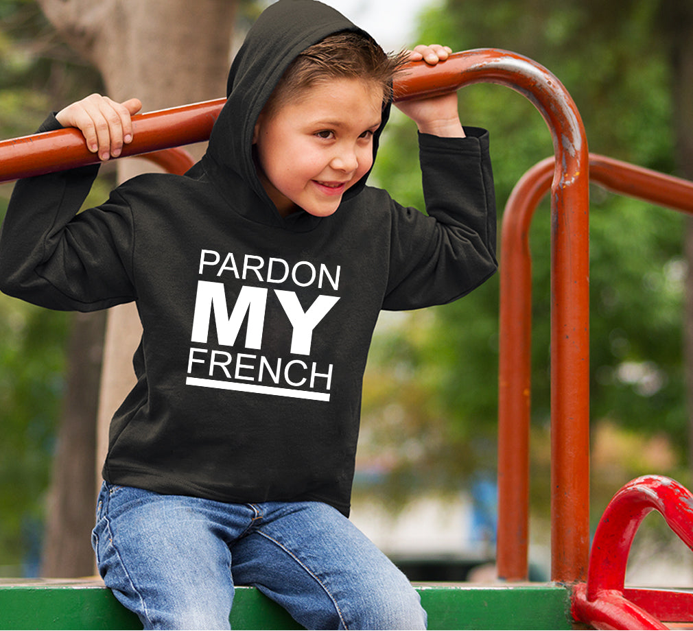 Pardon My French Boy Hoodies-FunkyTeesClub