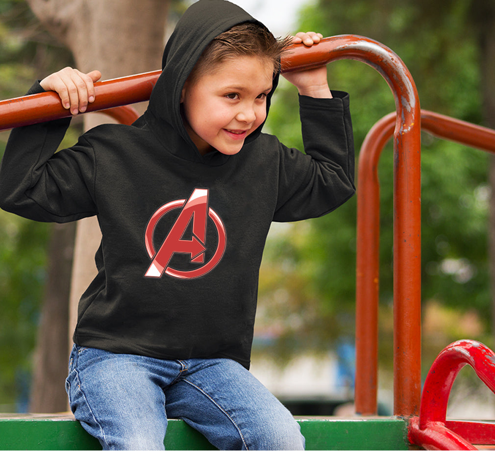 Avenger Logo Boy Hoodies-FunkyTeesClub