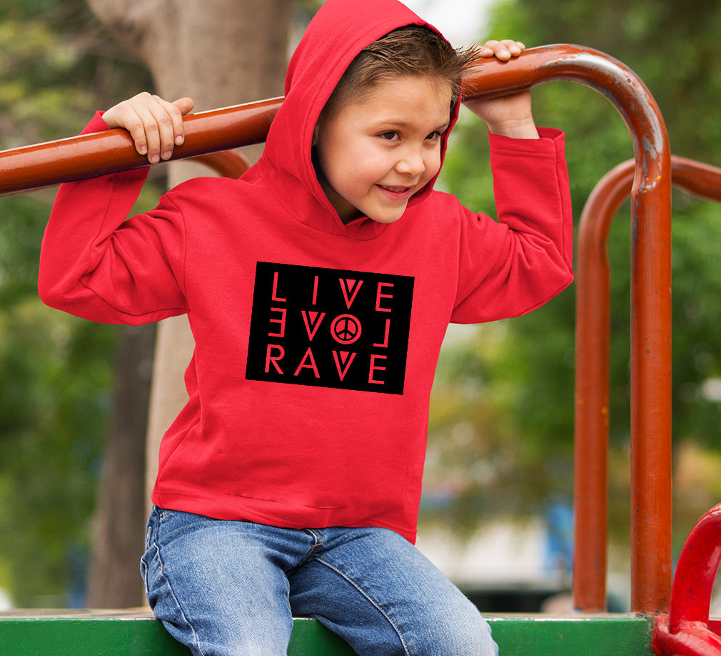LIVE LOVE RAVE Boy Hoodies-FunkyTeesClub