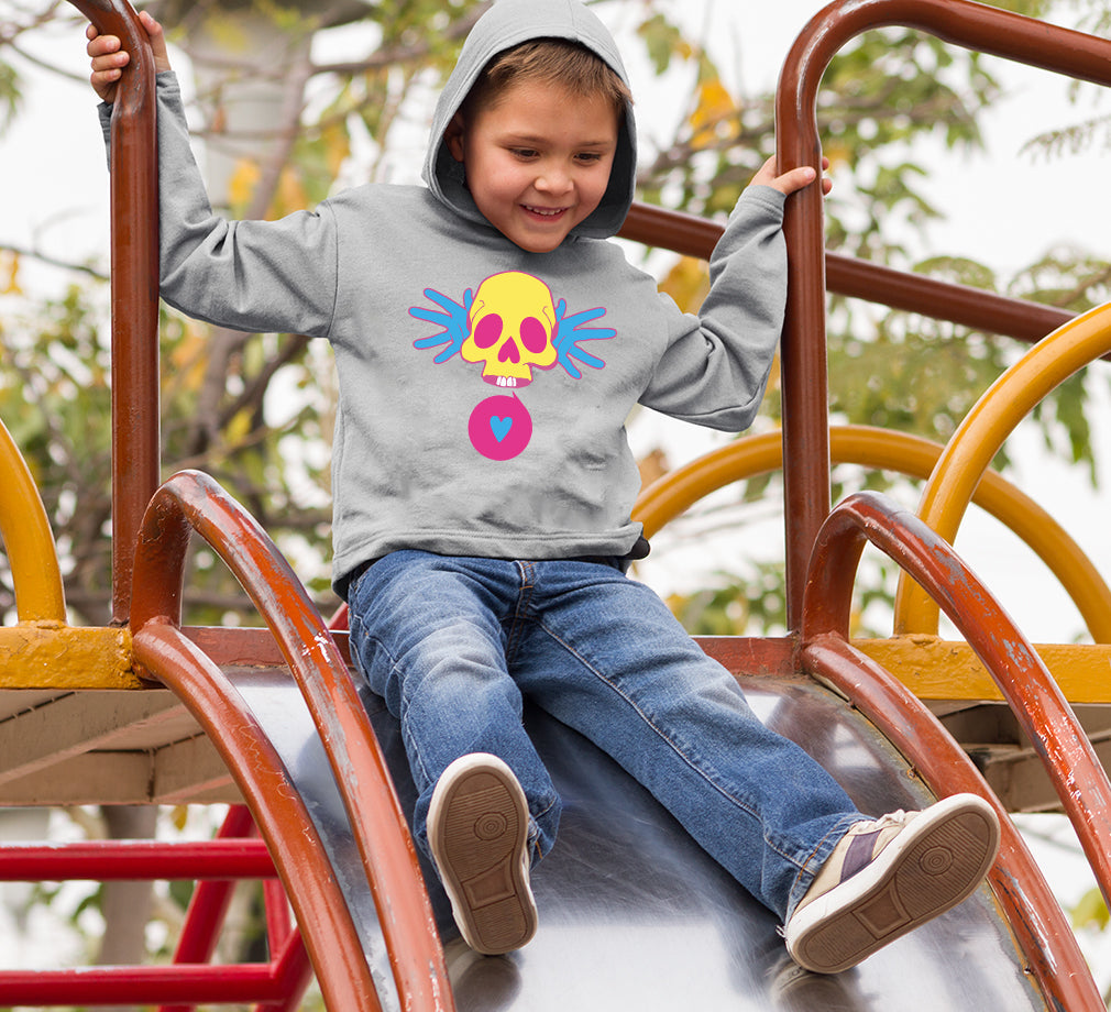 Cartoon Skull Boy Hoodies-FunkyTeesClub