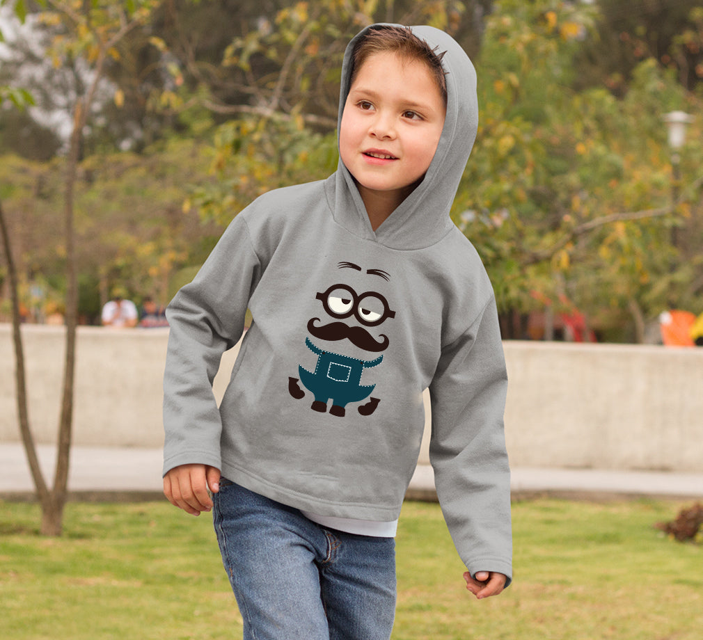 Minion Mustache Boy Hoodies-FunkyTeesClub