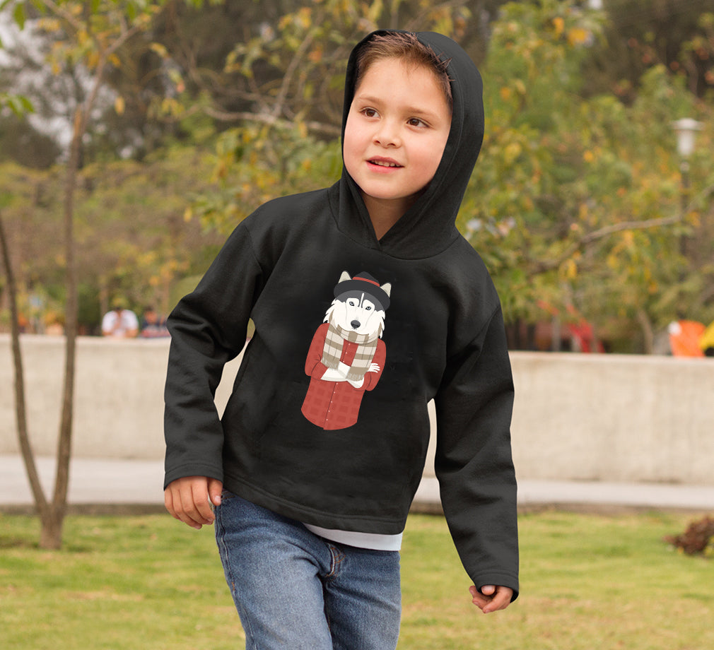 Hipster Wolf Boy Hoodies-FunkyTeesClub